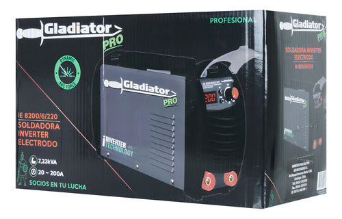 Soldadora Arco Manual 200 Amp Ie 8200/6/220 Gladiator