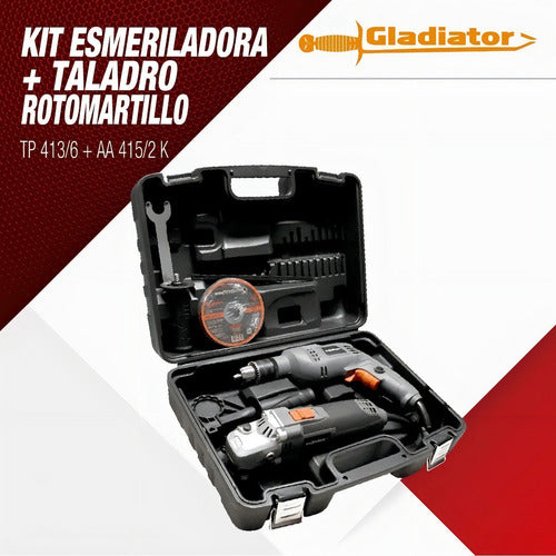 Combo Amoladora Angular 700w + Taladro Percutor 650w +discos