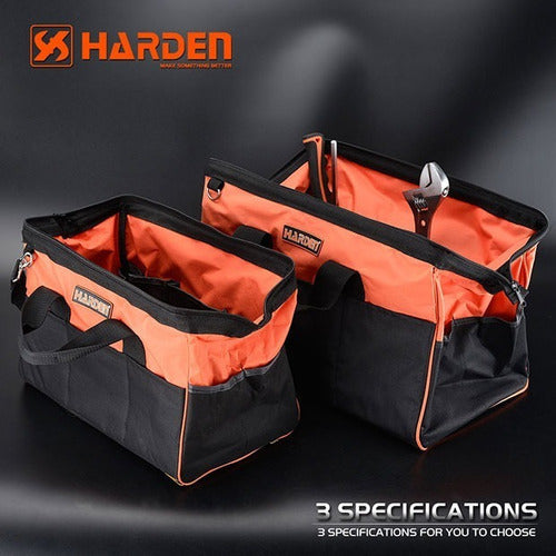 Bolso Porta Herramientas 18`` 450mm Bolsillos Harden Pro Color Naranja