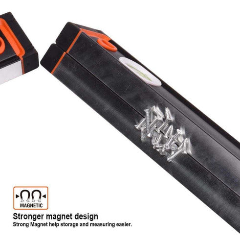 Nivel Aluminio Magnético Reforzado 24´´ 60cm Harden Pro