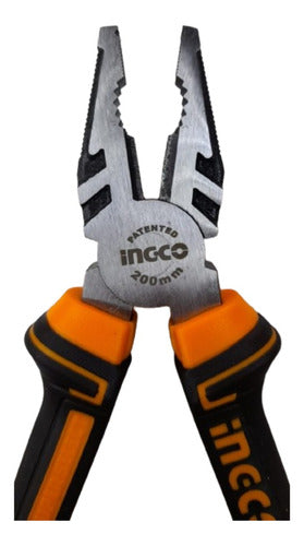 Alicate Universal De 20 Cms Mango Ergonomico Ingco