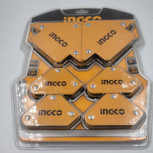 Escuadras Magneticas Hexagonales Juego 6pcs Ingco