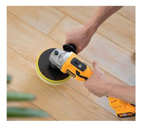 Lustra Pulidora Roto Orbital Inalámbrica Industrial 125mm Sin Batería Sin Cargador