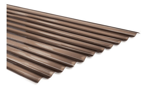 Policarbonato Ondulado Bronce Leker 0,5mmx81x300cm