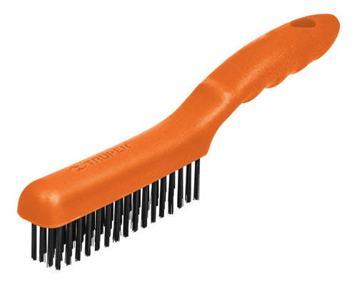 Cepillo (escobilla) Acero Con Mango 4 X 16 Cea-54 Truper