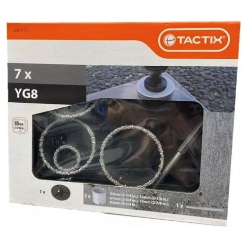 Juego Sierra Copa Para Metal Carburo 7 Piezas 33 A 83mm