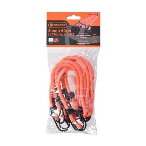 Pulpo Elástico 8 Brazos (amarra Elásticas) 8mm X 60cm Tactix
