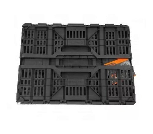 Caja Plástica Plegable Y Apilable Tactix 49x36x19 Cm