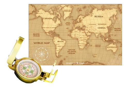 Brujula Vintage Estilo Antigua Camping Outdoor Envio Gratis