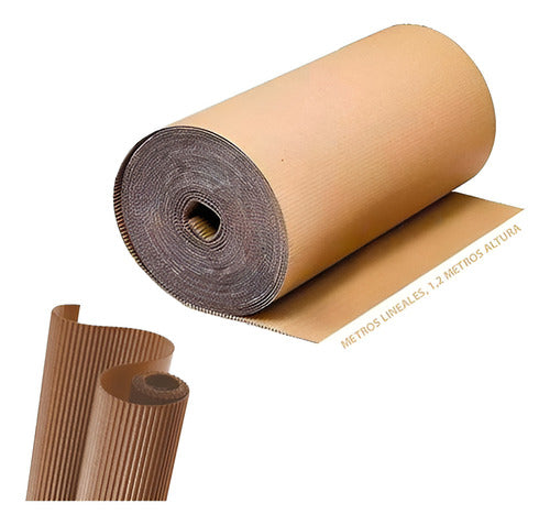Rollo Carton Corrugado 20 Metros X 1.2 M / Cajas Embalaje
