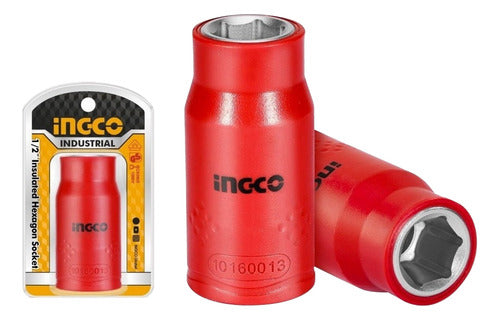 Llave Dado Aislado Ingco 1000v 1/2 Dr - 13 Mm 6 Puntas