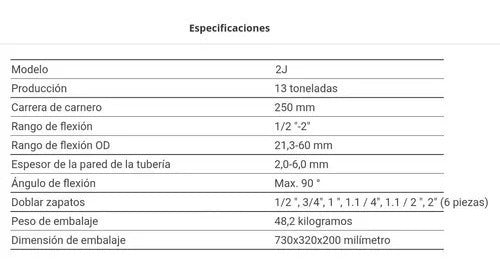 Dobladora Hidraulica 1/2 -2 Con Tripode (hhw-2j) Cañeria