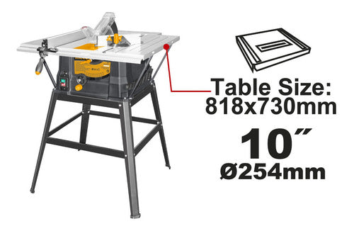 Sierra De Banco Industrial 10 Pulgadas 1500w Ingco