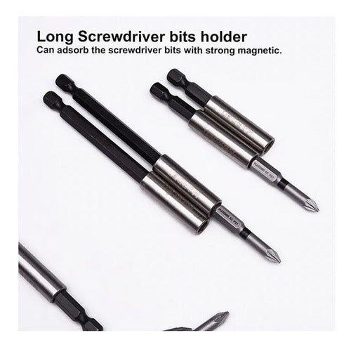 Pack 2 Puntas Magnetica Extension Bit Larga - Corta Harden