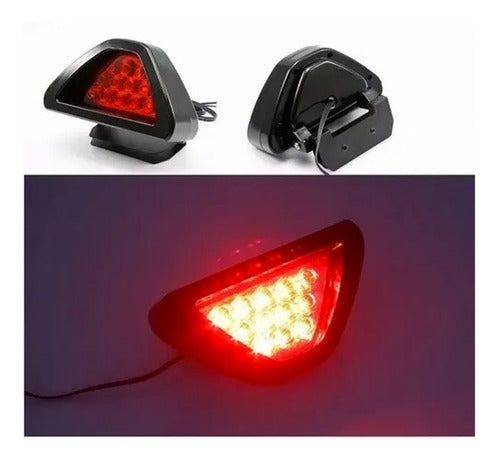Luz De Freno Tercer Stop Auxiliar Triangular Led Roja Eficaz
