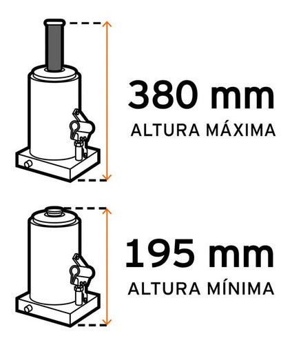Gata Garage Hidraulica Truper Tipo Botella 4 Ton # Gat-4