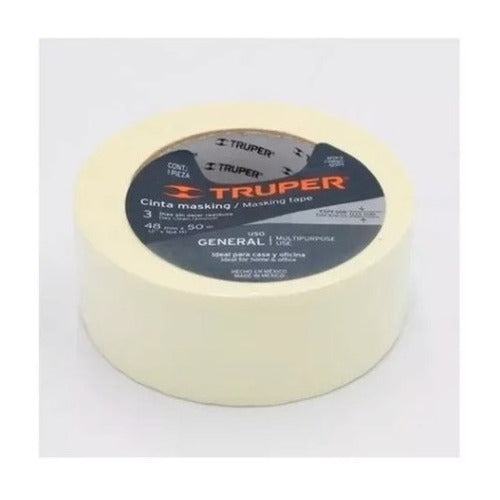 Cinta Masking (enmascarar) Truper 48mm X 50m #msk-2