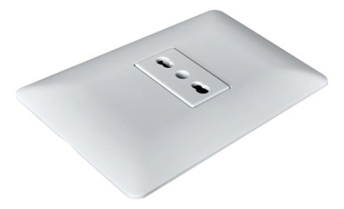 Enchufe Simple 10/16a 250v Blanco Stanford 2unds