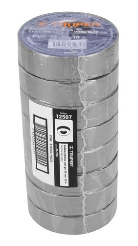 Huincha Aisladora 3/4 X 18 Mts Gris M-33g Truper