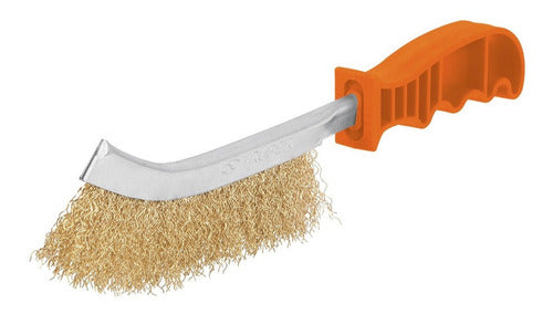 Cepillo (escobilla) Acero Curvo Truper Con Mango # Cea-10 10