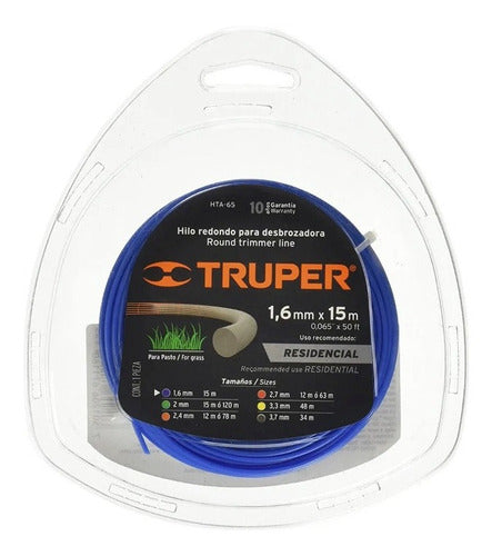 Nylon Tipo Cruceta Para Desbrozadora, 15 M X 1,6 Mm #hta-65