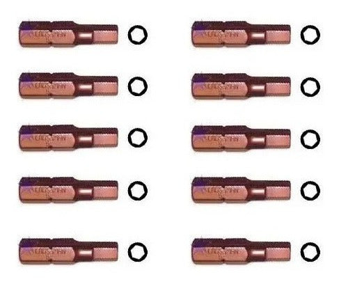 Punta Crossman Magnet. Hexagonal H-3 1/4 X25mm (10 Uni.)