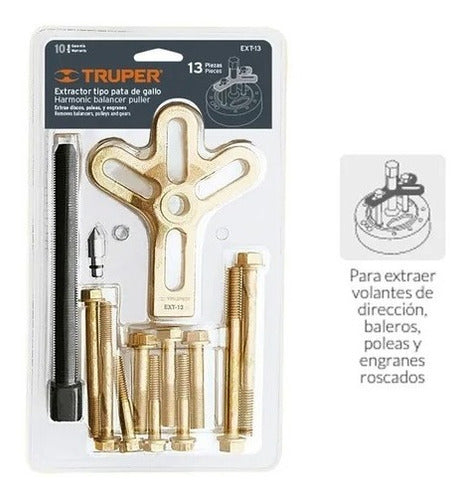 Extractor P/volante, Engranaje Y Poleas 13 Pzs.truper Ext-13