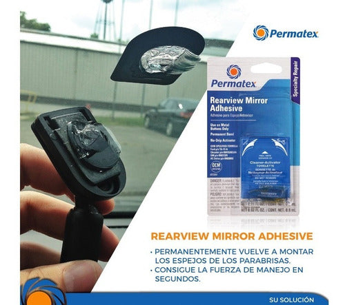Adhesivo Espejos Retrovisores Resistencia Maxima Permatex