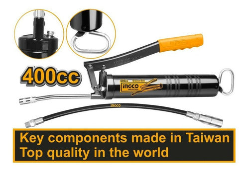 Pistola De Engrase Industrial 400cc Ingco Grg015001