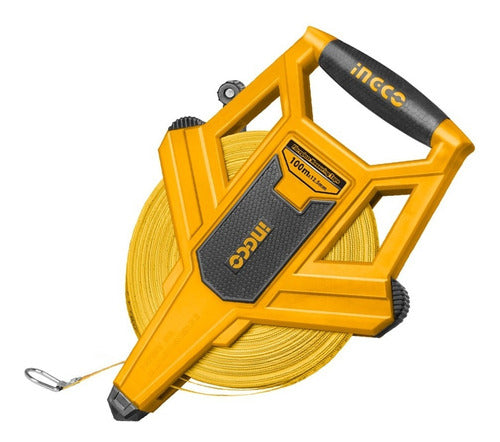 Huincha Ingco Agrimensor F/vidrio 100mts X 12,5mm (mm-pul)
