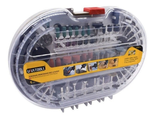 Set De Fresas Montadas Multiuso Para Dremel 276 Pcs