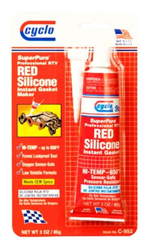 Silicona Roja Cyclo Alta Temperatura 85g