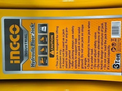 Gata Hidráulica Tipo Caimán 3 Toneladas, Doble Bomba, Ingco