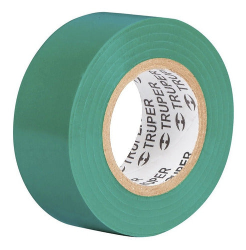 Huincha Aisladora 3/4 X 18 Mts Verde Truper