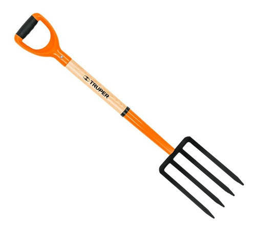 Horqueta Truper Tierra 4 Ganchos C/mango Bj-4p