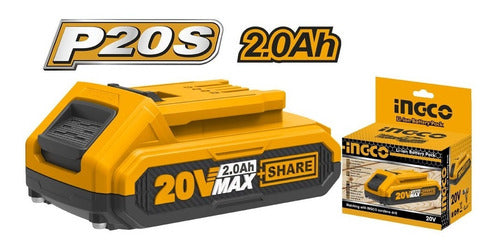 Cortasetos Inalambrico 20v + Bateria Y Cargador Ingco