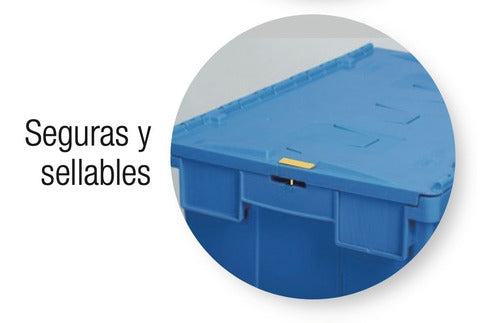 Caja Organizador Tapa Bisagrada Alta Resistencia 62 Lt 4 Und