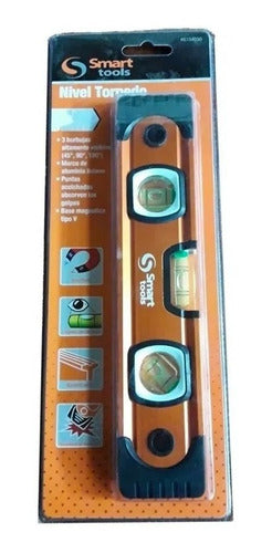Nivel Torpedo De 9 PuLG Base Magnetica 3 Aguas Smart Tools