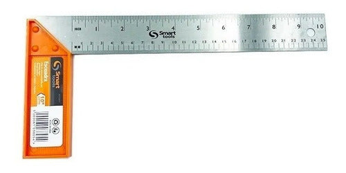 Escuadra Carpintero De 10 Acero Inoxidable Smart-tools