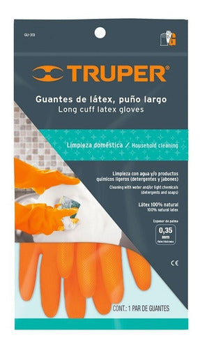 Guante Latex Truper Domestico Grande # Gu-313
