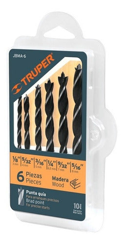 Juego De Brocas Para Madera Truper 6 Piezas