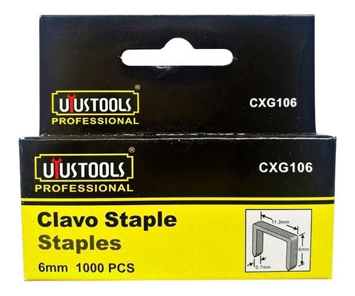 Grapa Staple 6mm Uyustools Pack 2 Unidades