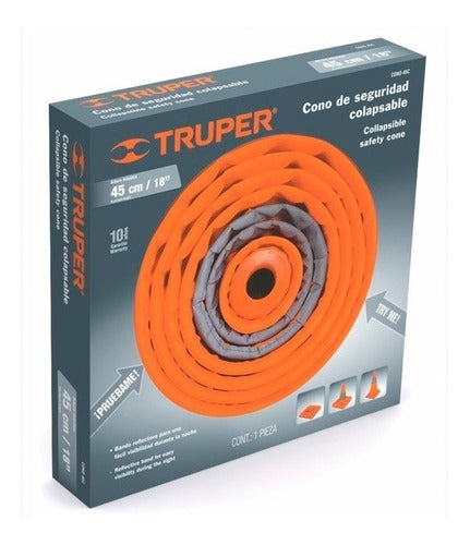 Cono Seguridad Retráctil 45 Cm Truper