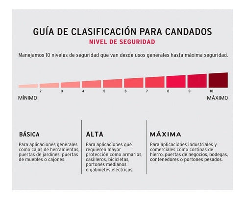Candado Bicicleta 10mm, 1mt. Con Llave Cb-10 Truper