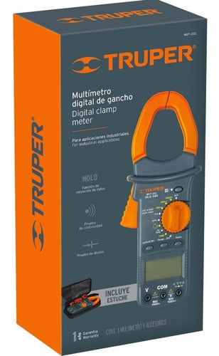 Multimetro Digital De Gancho Tenaza Truper Mut-202