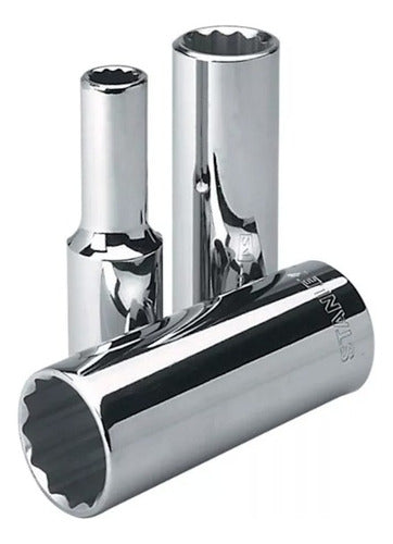Llave Dado Largo Stanley 12 Pta 1/2 Dr -18mm