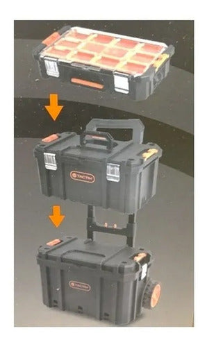 Cajas De Herramientas Modular 3 Cajas + Carro Tactix