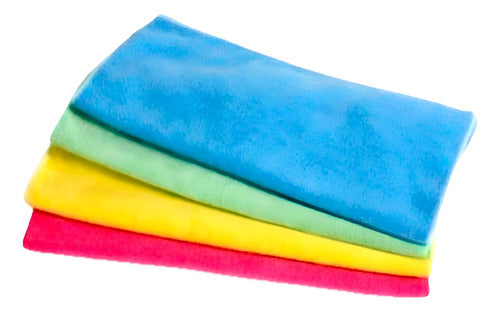 Pack 12 Paño Microfibra Secado Rapido 40*40 Cm