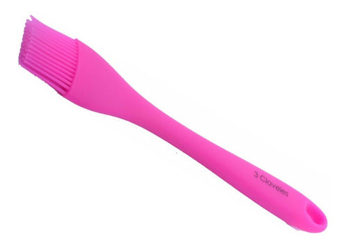 Pincel Silicona Tres Claveles Fucsia 4628