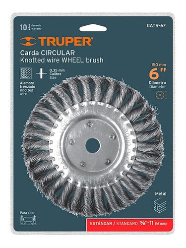 Escobilla Truper Circular Fina 6 Pulga Para Esmeril.